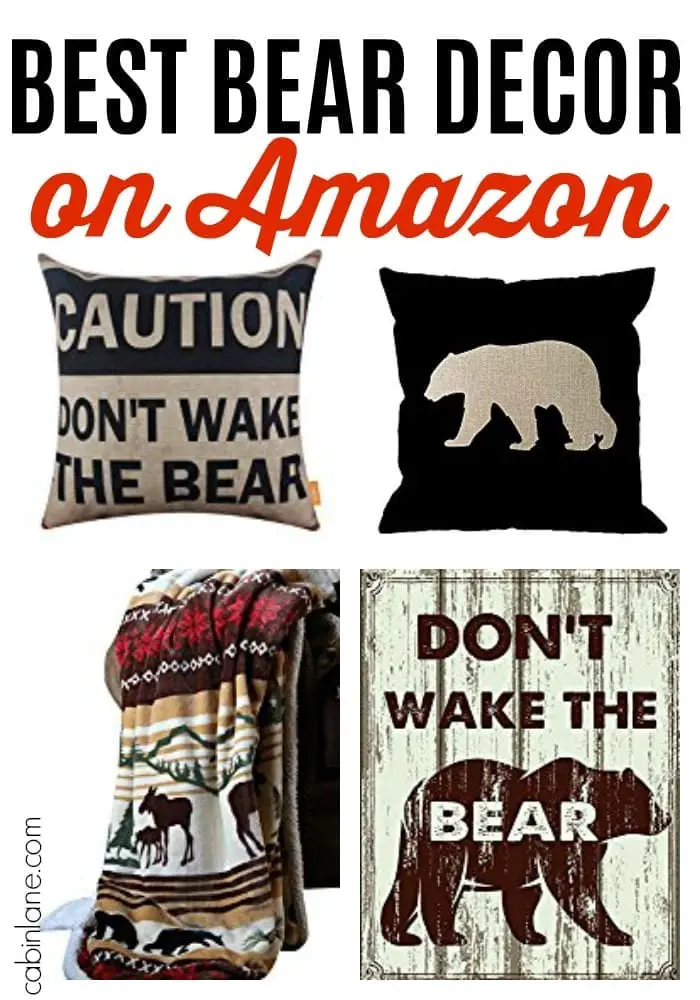 Best Log Cabin Bear Decor On Amazon Cabin Lane   Best Bear Decor On Amazon 