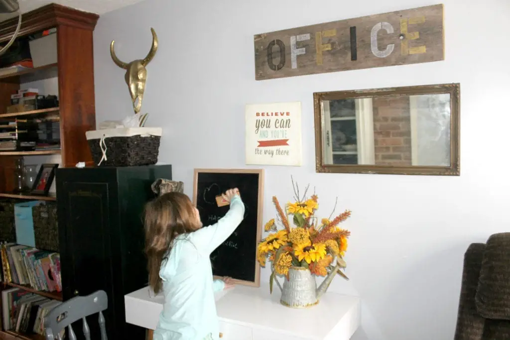 log cabin office