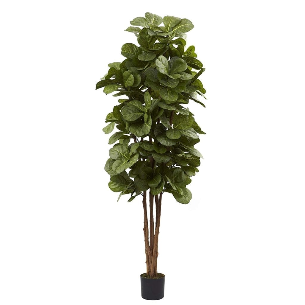 best faux plants on Amazon - faux fiddle leaf fig