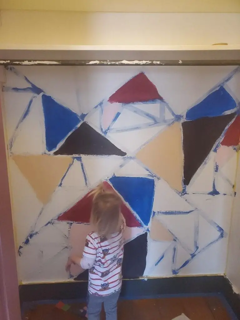 DIY Geometric Wall