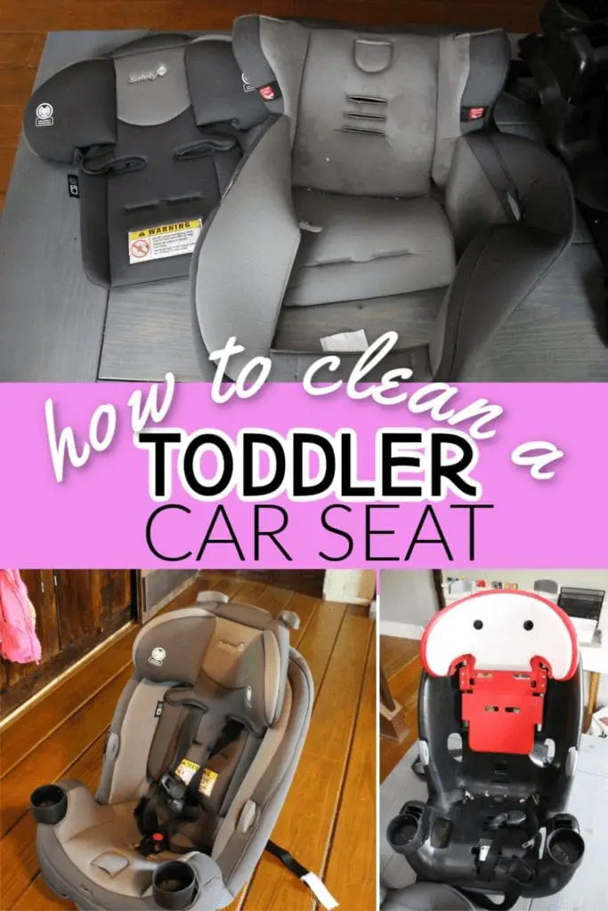 Toddlers make a mess, fast! If your toddler's seat has seen better days here's how to clean a toddler car seat. This method is easy and works well.