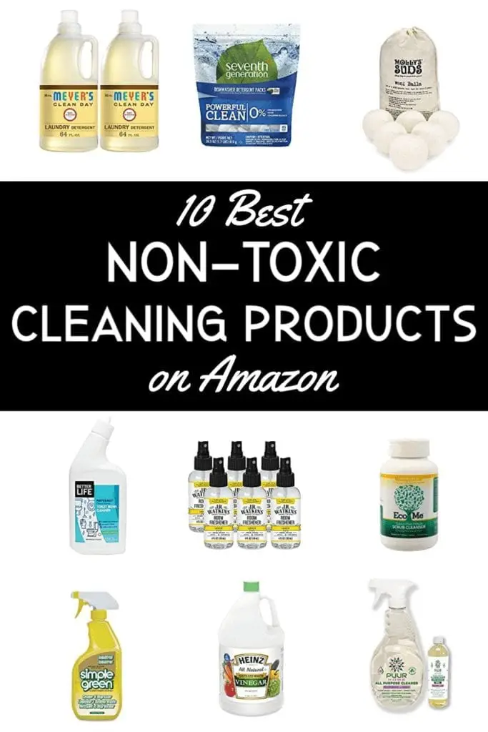 Clean up your cleaners. Here are the 10 Best non-toxic cleaning products, all available on Amazon.