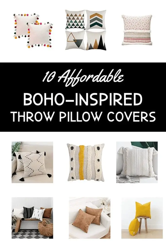 If you're looking to add a touch of whimsy to your space, no better way to do it than with a boho throw pillow cover. Here are ten affordable options.
