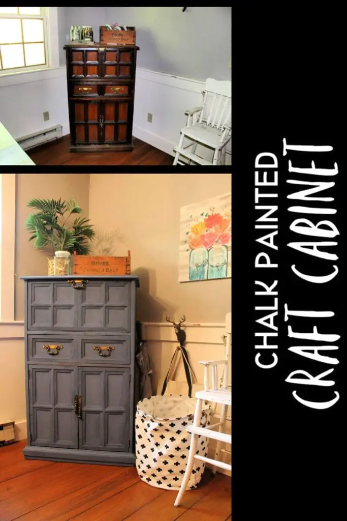 How to chalk paint a cabinet. Easy DIY