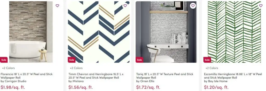 wayfair affordable peel and stick wallpaper