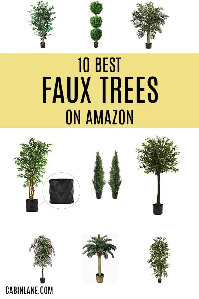 Looking to add a touch of greenery to your home but have a black thumb? We've rounded up the ten best faux trees on Amazon that will have everyone fooled.