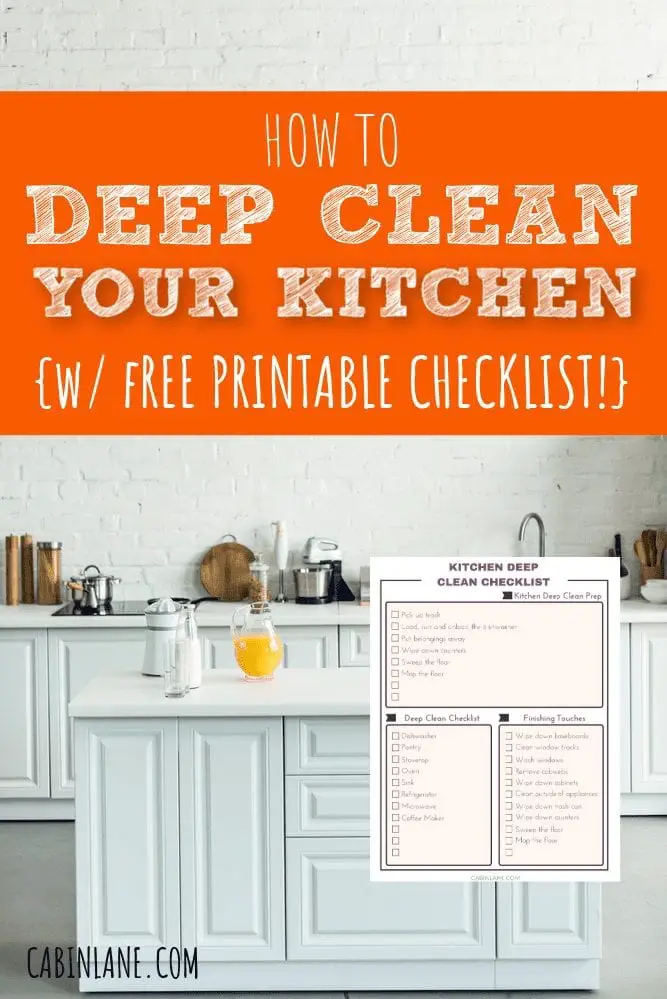 If you need instruction on how to deep clean your kitchen, we have you covered. Here's everything you need to do, plus a free kitchen cleaning checklist.