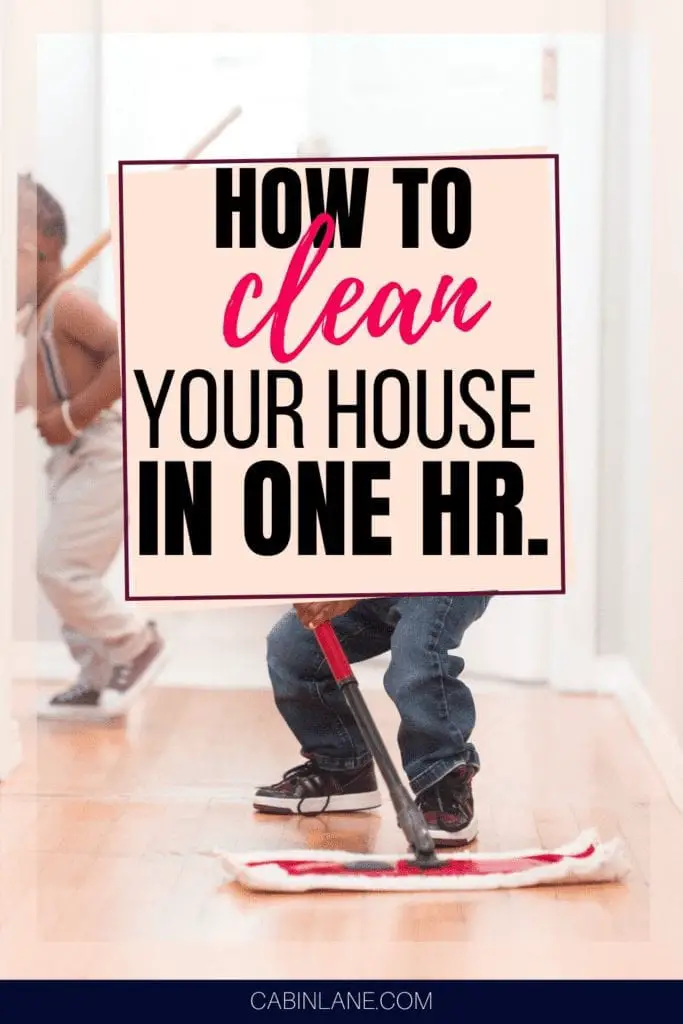How to clean your house in one hour.