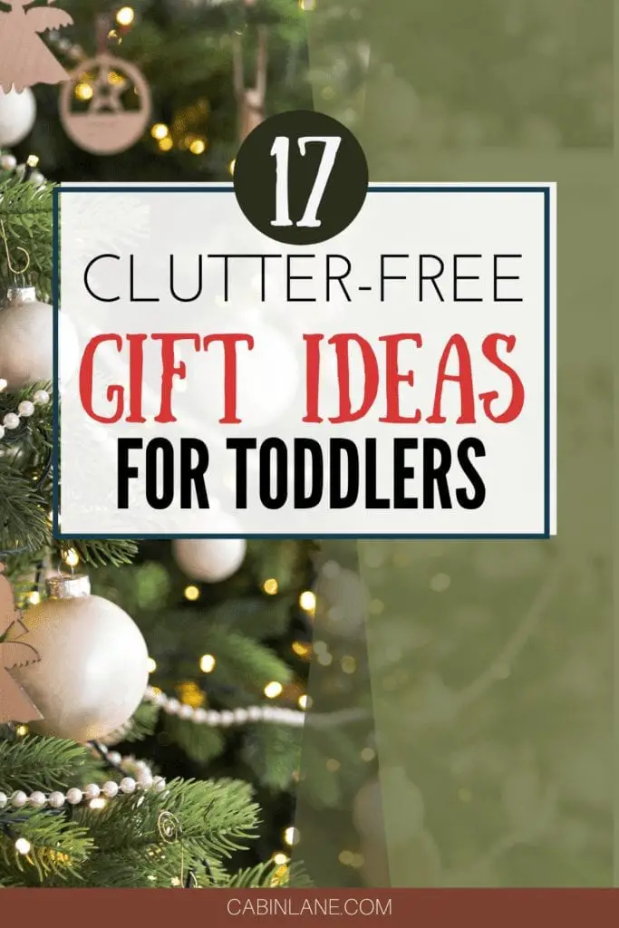 If you're sick of toys overtaking your house, try one of these 17 clutter free gift ideas for toddlers. Your toddler will LOVE them!