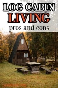 Wonder what log cabin living is like? Here's what it's like to live in a cabin in the woods plus a list of general pros and cons.