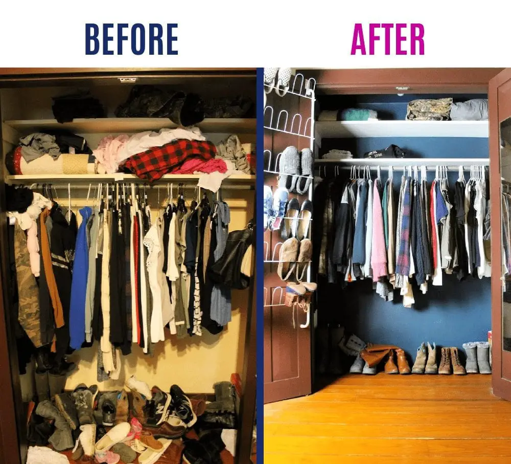 CLOSET BEFORE AND AFTER (1) - Cabin Lane