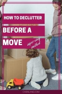 Getting ready to pack up? Don't let clutter follow you. Here's how to declutter before a move. A no nonsense plan that is easy to implement!