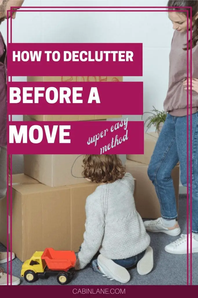 Getting ready to pack up? Don't let clutter follow you. Here's how to declutter before a move. A no nonsense plan that is easy to implement!