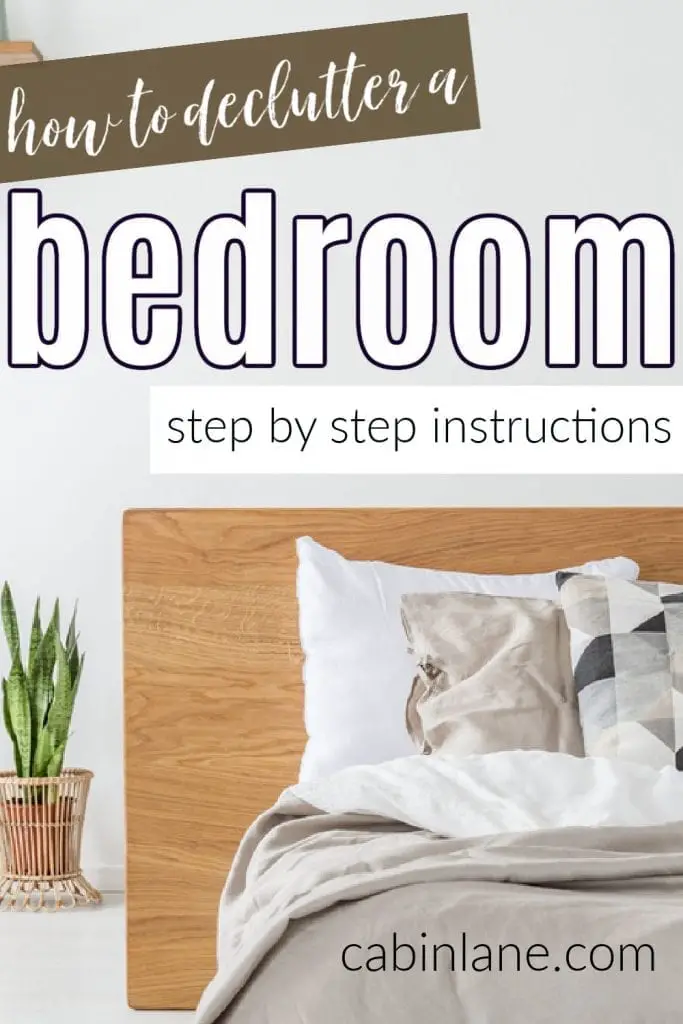 Does your bedroom get messy fast? Here's how to declutter a bedroom and steps you can take to make your space organized and peaceful.