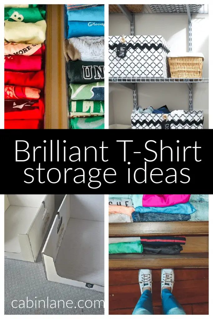 Are you ready to redo your closet? If  you're looking for t-shirt storage ideas we've got the answers plus examples of best way to store t-shirts.