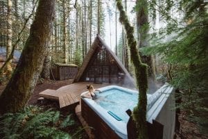 A frame cabin for rent in Washington