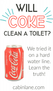 Dealing with hard water stains? You're probably wondering if coke will clean a toilet bowl. I tried it and the results are want I expected.