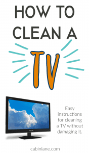 Has your TV seen better days? Are smudges on the screen interrupting your watching time? If so, here's how to clean a tv. It's super easy to do.