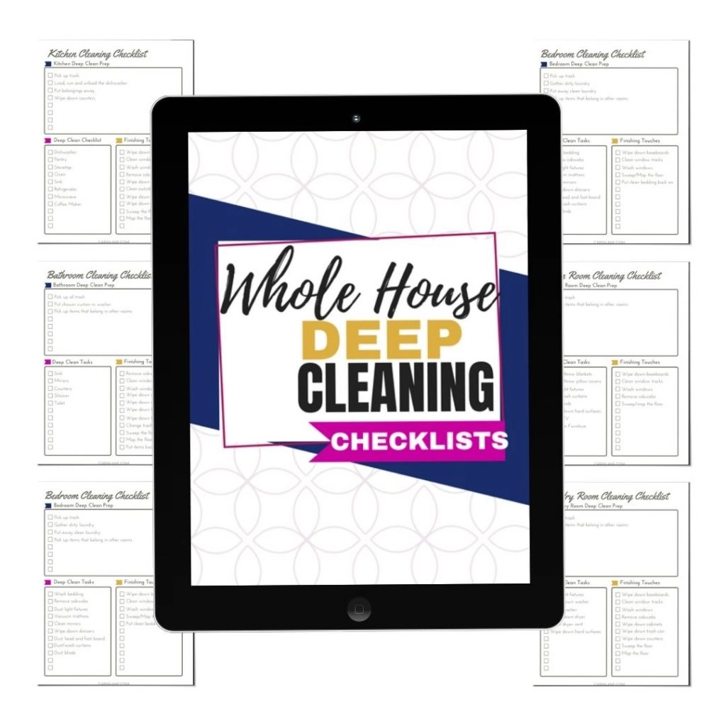 Deep cleaning checklists that can be used for moving out.
