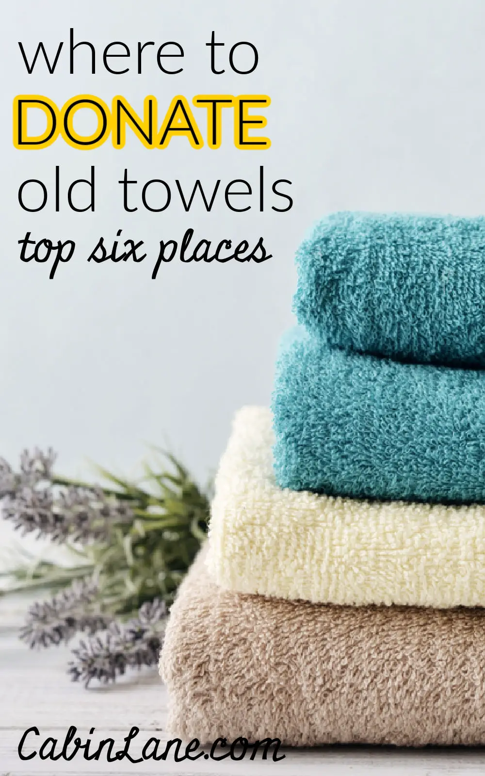 Where to Donate Old Towels: Top 6 Places - Cabin Lane