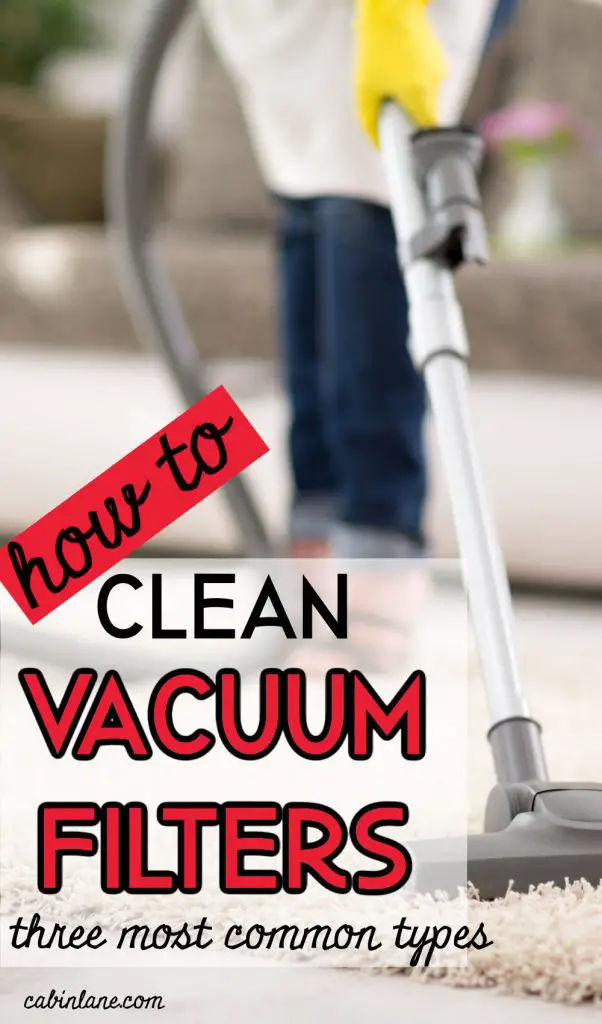 If your vacuum has lost its suction power, its time to clean it. Here's how to clean vacuum filters - instructions for the three most common types.