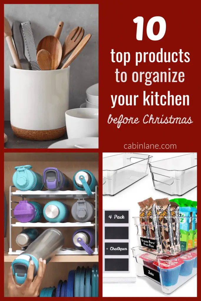 Hosting holiday dinners this year? It's time to get your kitchen clean and organized. Here are the top ten products to organize your kitchen.