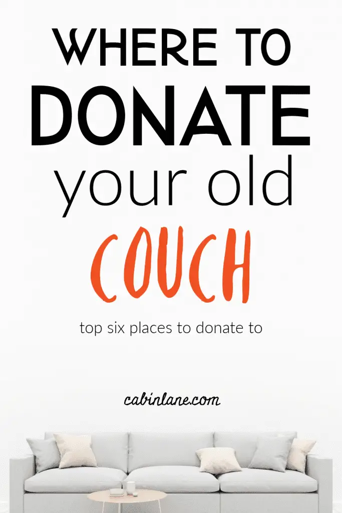 If you're getting a new living room set, you're probably ready to get rid of your old stuff. Here's where to donate a couch so that it goes to someone who needs it.