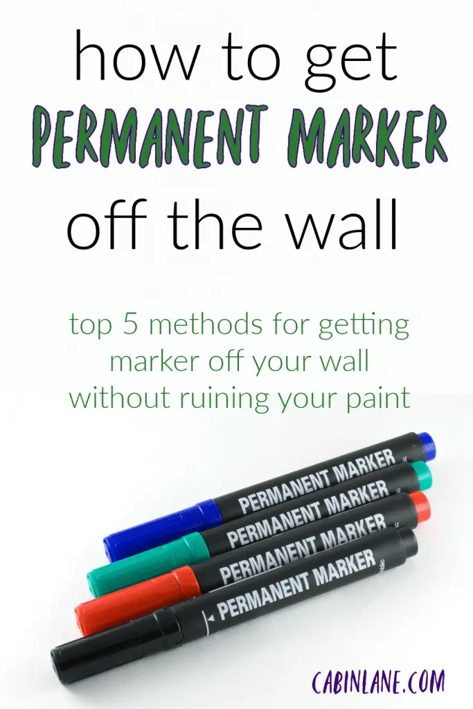 How to Get Permanent Marker Off the Wall without removing paint