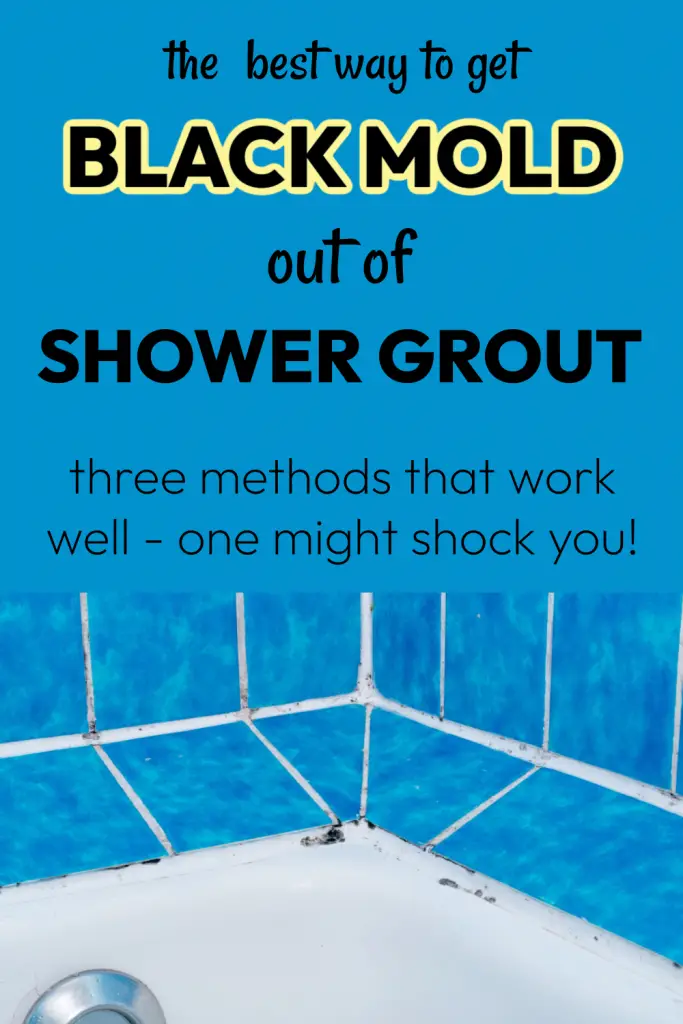 How to get black mold out of shower grout - Use these methods for showers with nasty black mold build-up in the grout lines. You'll be surprised how well the third method works.