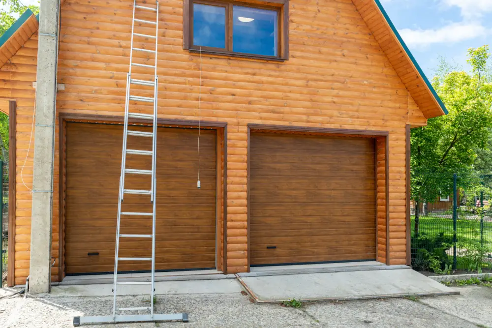 Save money and time by utilizing one of these eight log cabin garage kits. They come with materials to build the shell of your building.