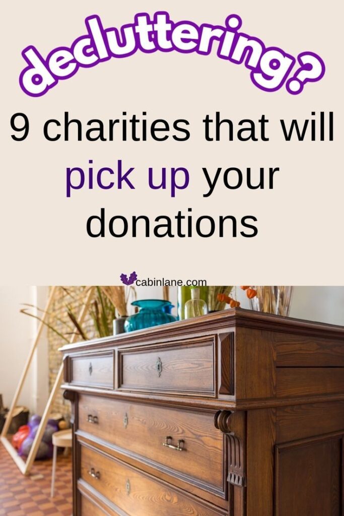 9 charities that will pick up donations