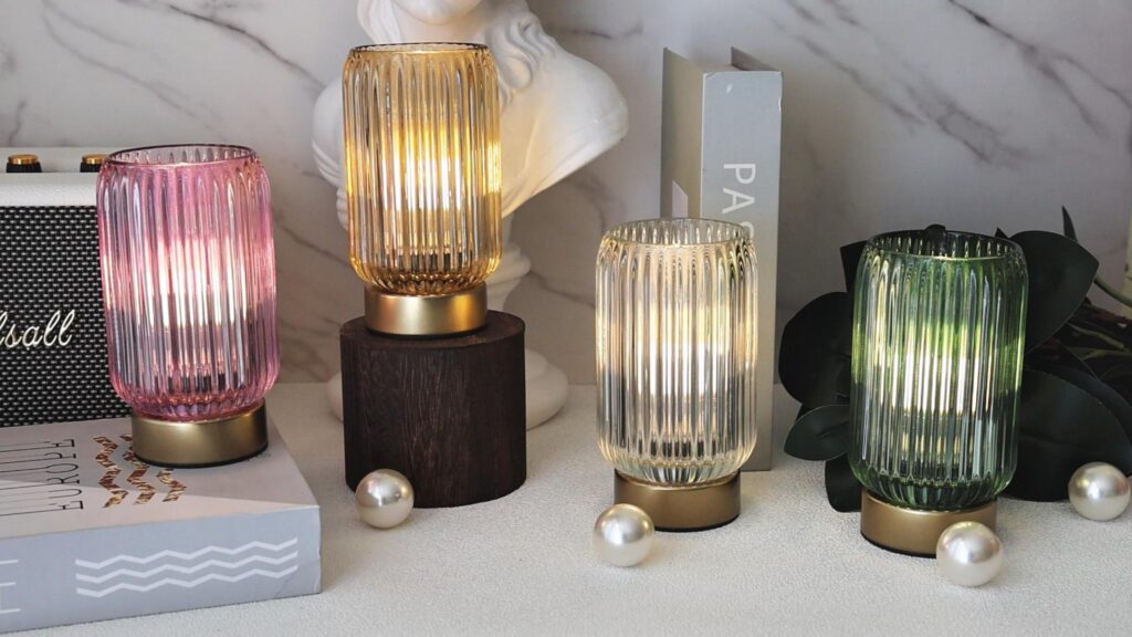 vintage looking cordless rechargeable lamps