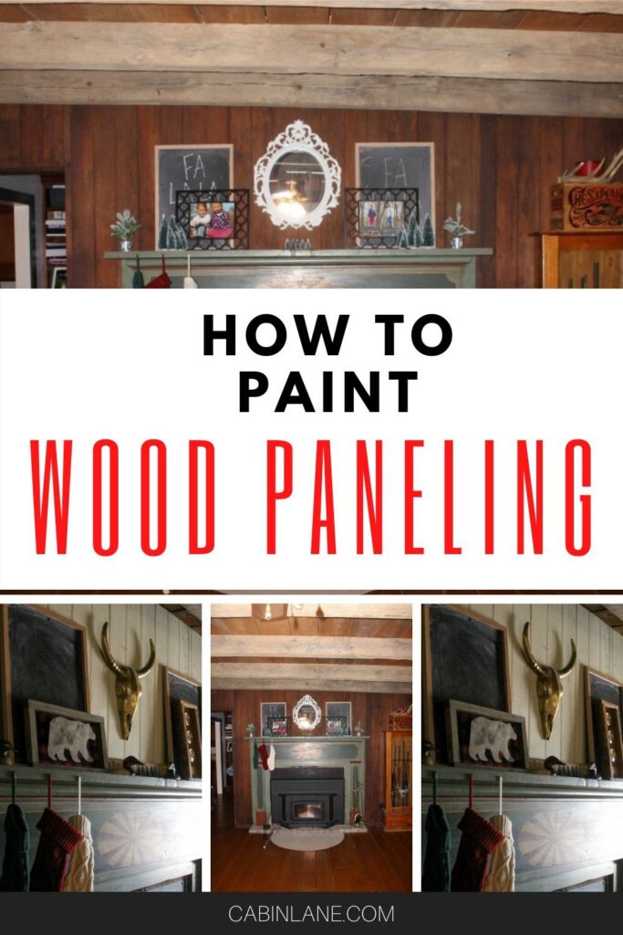 how to paint wood paneling