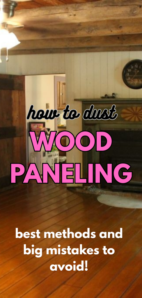 Dust can easily settle into the grooves of wood paneling, making it look dingy. Here's how to dust wood paneling to get it completely clean, plus one big mistake to avoid.