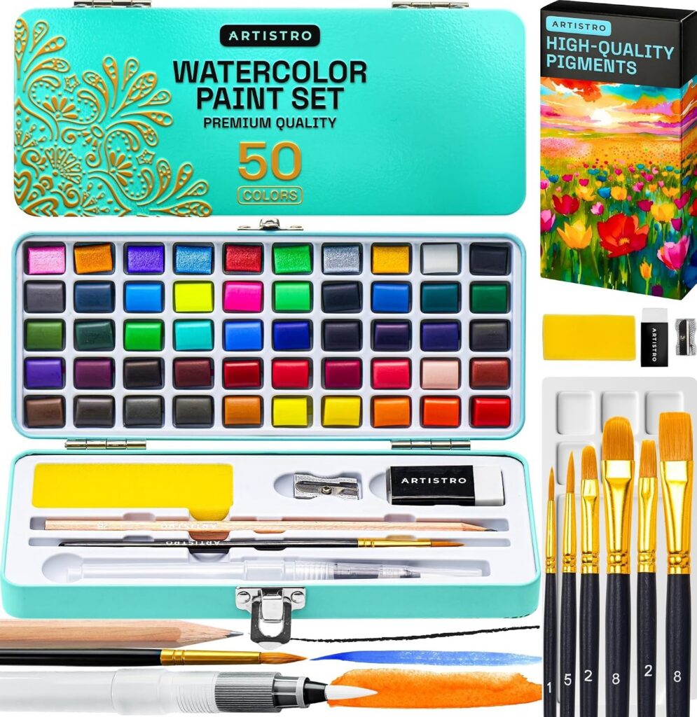 Watercolor paint set